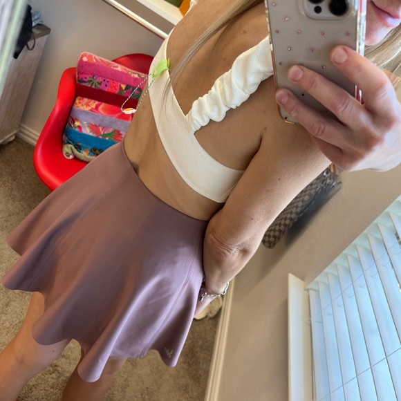 White Ruffle Crop Top - Picture 5 of 7